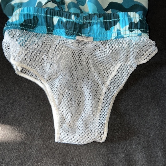 Turtle Bay Boys Blue Camo Swim Trunks - Picture 4 of 7